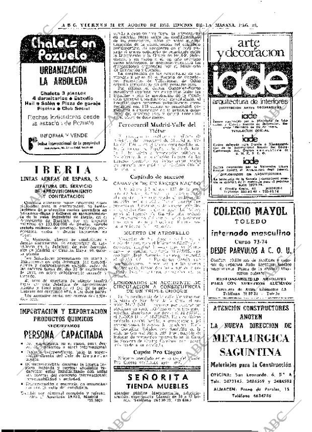 ABC MADRID 31-08-1973 página 36