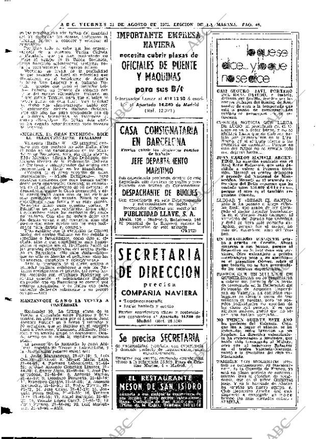 ABC MADRID 31-08-1973 página 48