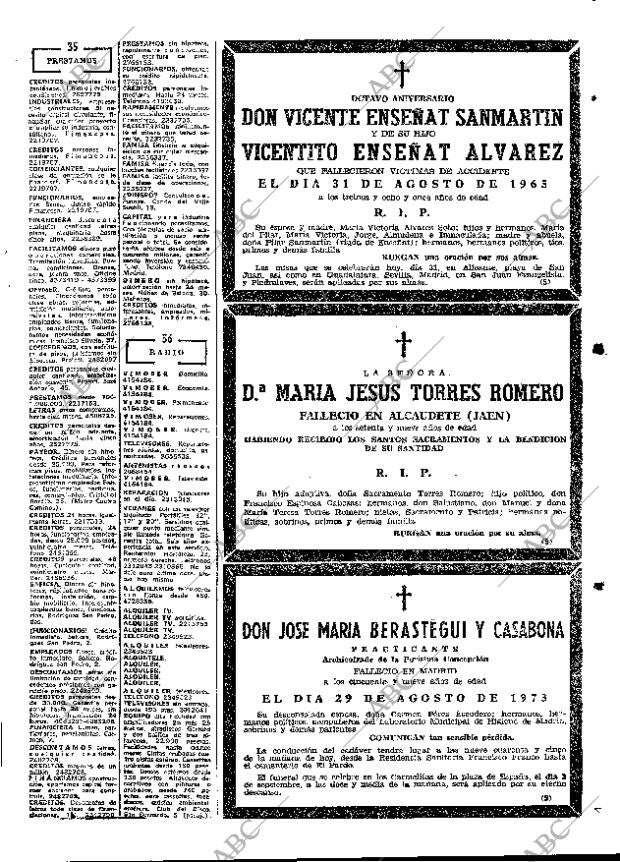 ABC MADRID 31-08-1973 página 73