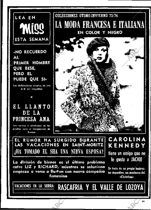 BLANCO Y NEGRO MADRID 01-09-1973 página 61