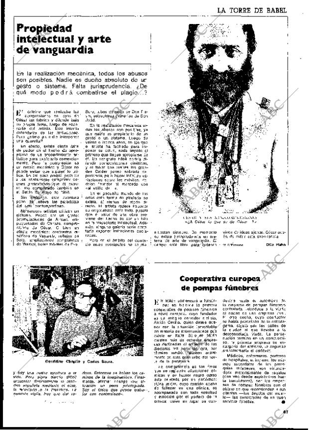 BLANCO Y NEGRO MADRID 01-09-1973 página 67