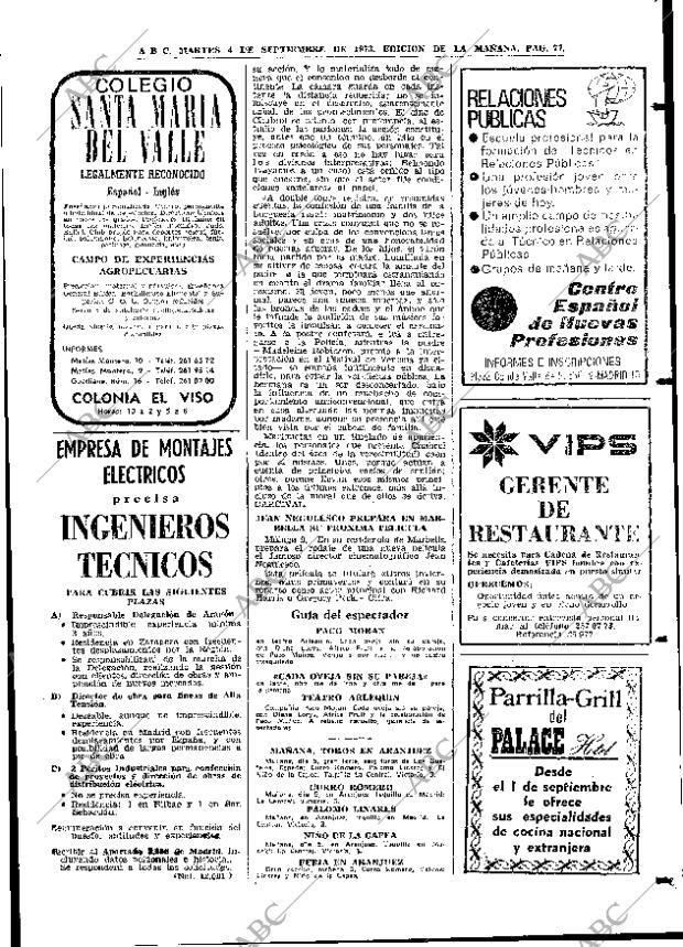 ABC MADRID 04-09-1973 página 77