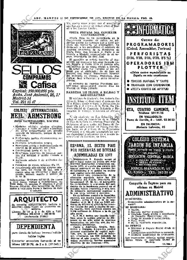 ABC MADRID 11-09-1973 página 18