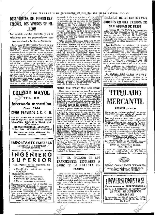 ABC MADRID 11-09-1973 página 41
