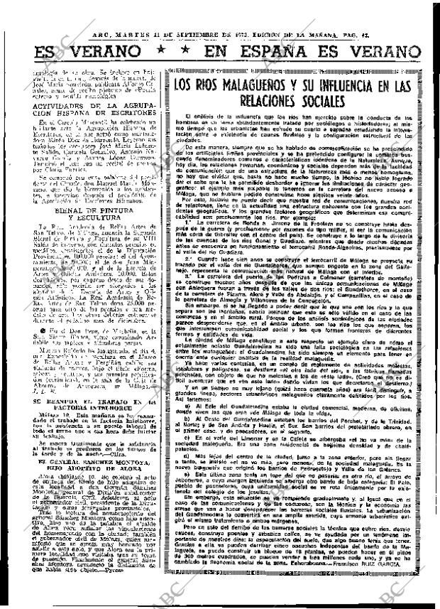ABC MADRID 11-09-1973 página 43