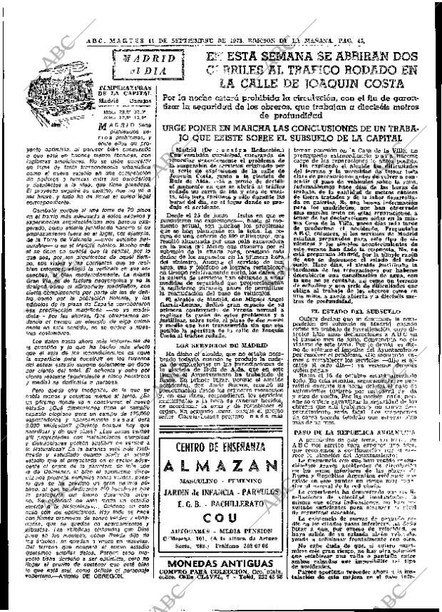 ABC MADRID 11-09-1973 página 45