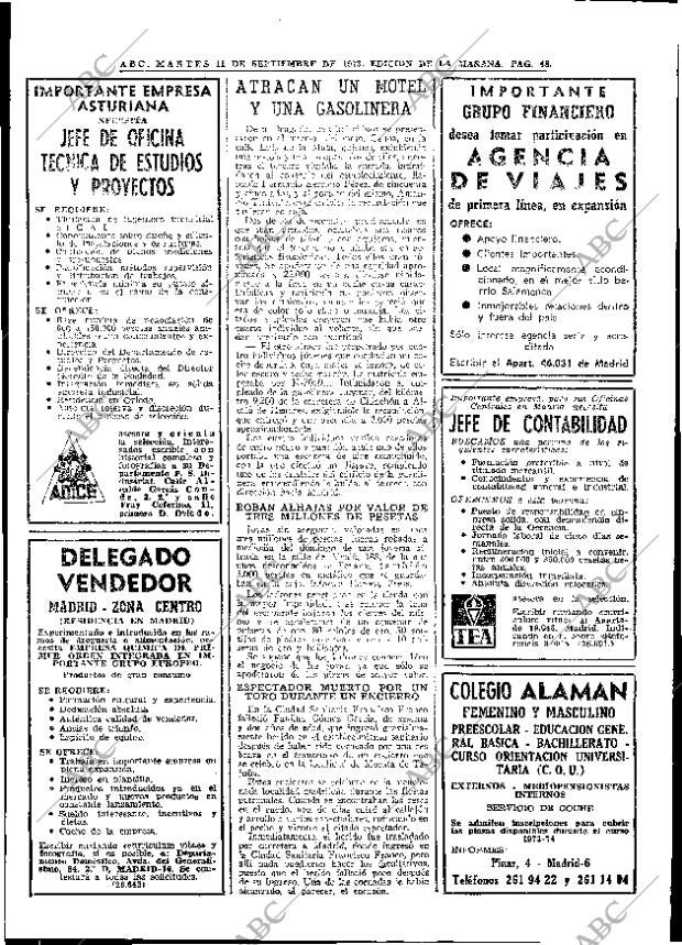ABC MADRID 11-09-1973 página 48