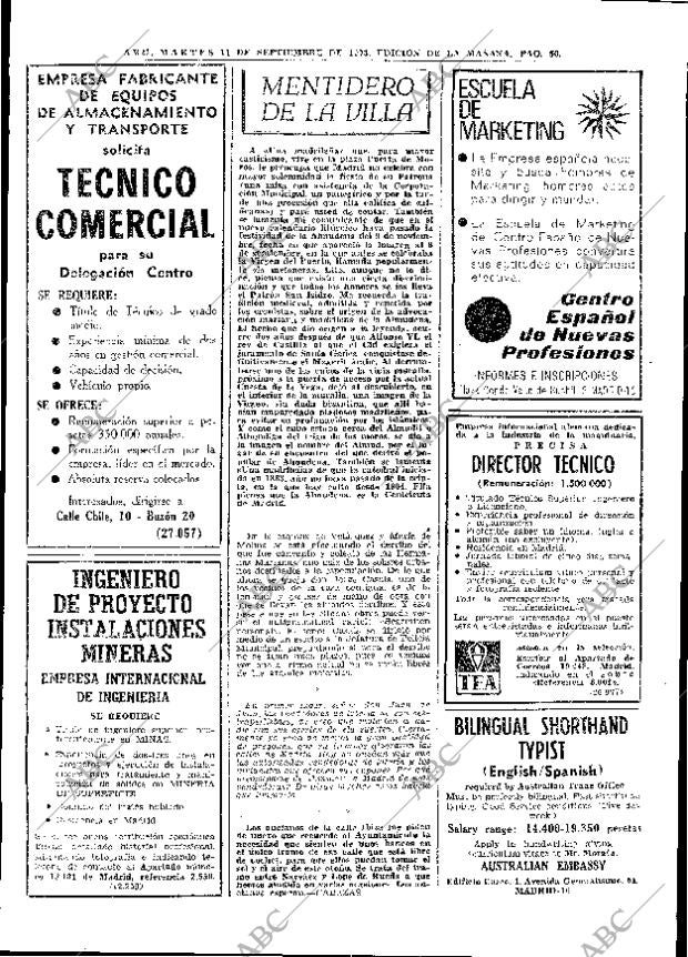 ABC MADRID 11-09-1973 página 50
