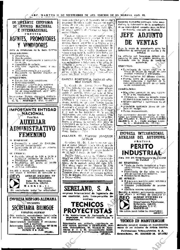 ABC MADRID 11-09-1973 página 52