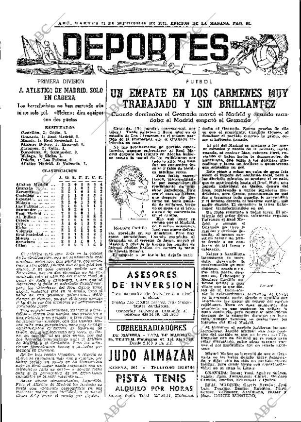 ABC MADRID 11-09-1973 página 61