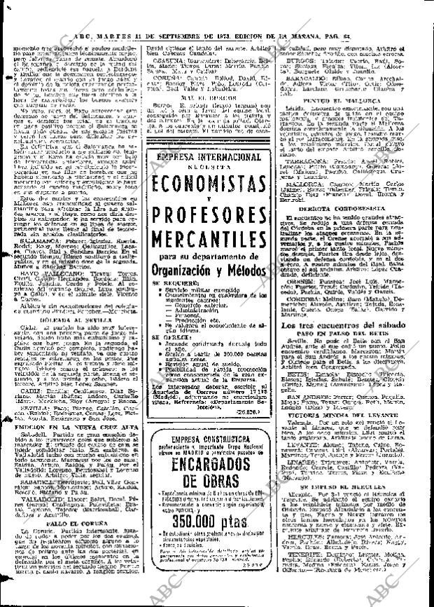 ABC MADRID 11-09-1973 página 64
