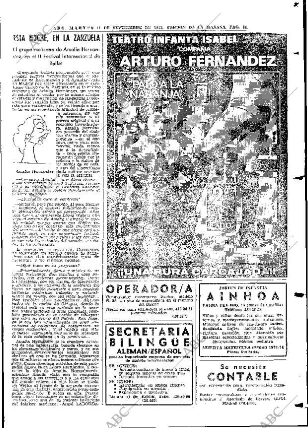 ABC MADRID 11-09-1973 página 81