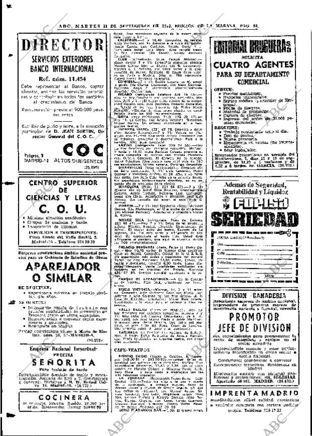 ABC MADRID 11-09-1973 página 84