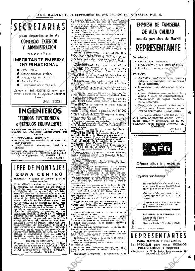 ABC MADRID 11-09-1973 página 87