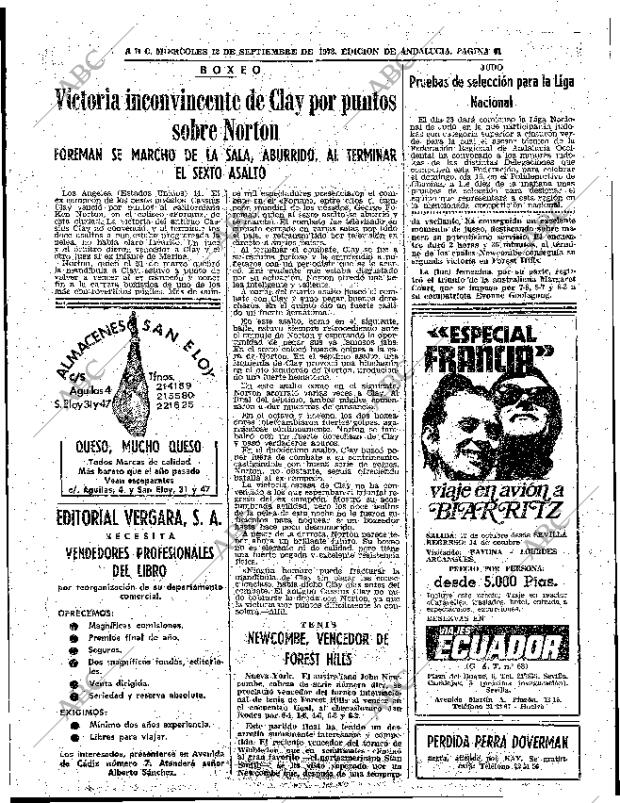 ABC SEVILLA 12-09-1973 página 61