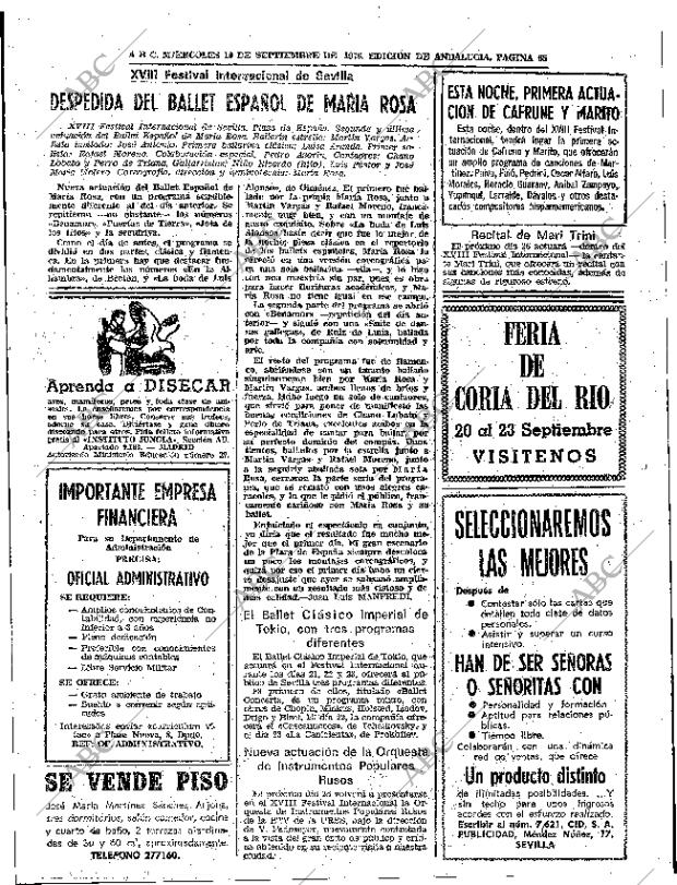 ABC SEVILLA 19-09-1973 página 65