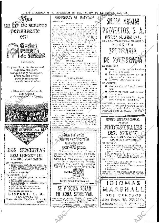 ABC MADRID 25-09-1973 página 100