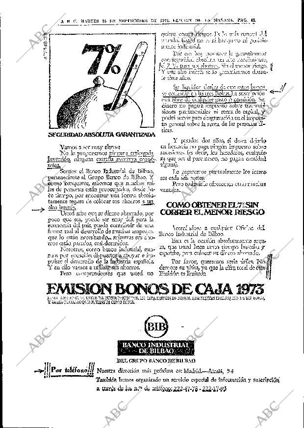 ABC MADRID 25-09-1973 página 43