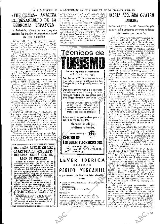 ABC MADRID 25-09-1973 página 71