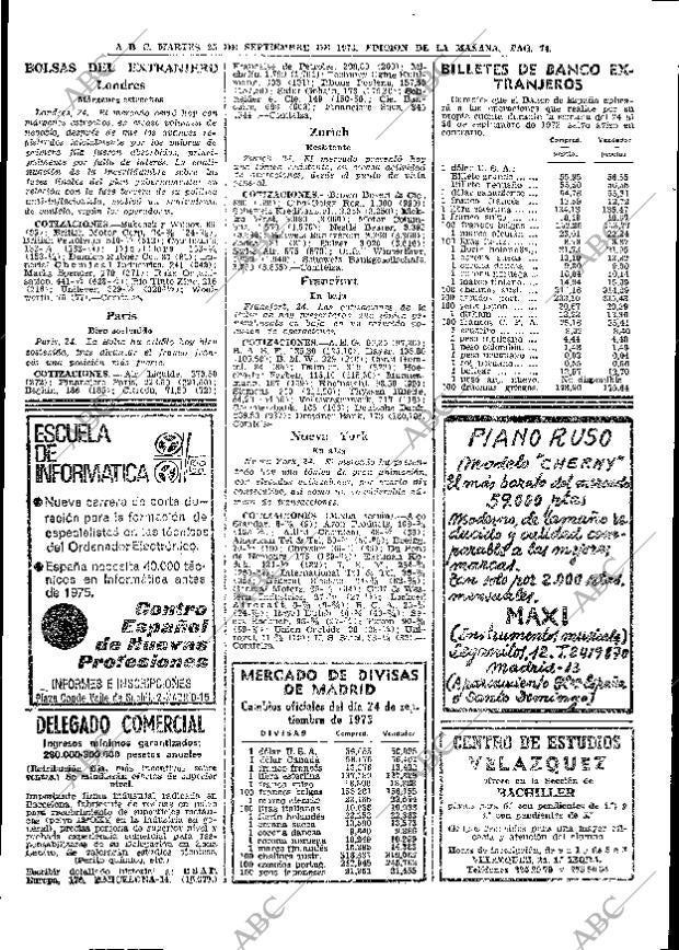 ABC MADRID 25-09-1973 página 72