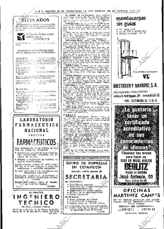 ABC MADRID 25-09-1973 página 99