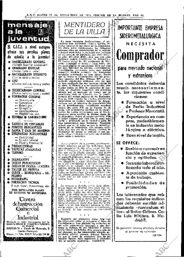 ABC MADRID 27-09-1973 página 60