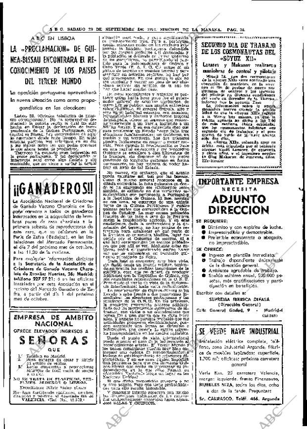 ABC MADRID 29-09-1973 página 36