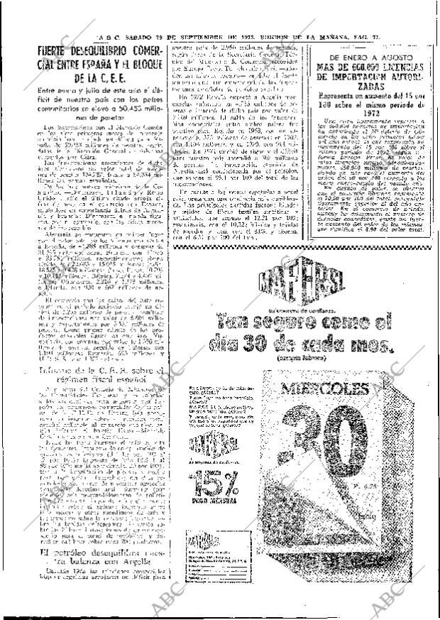 ABC MADRID 29-09-1973 página 71