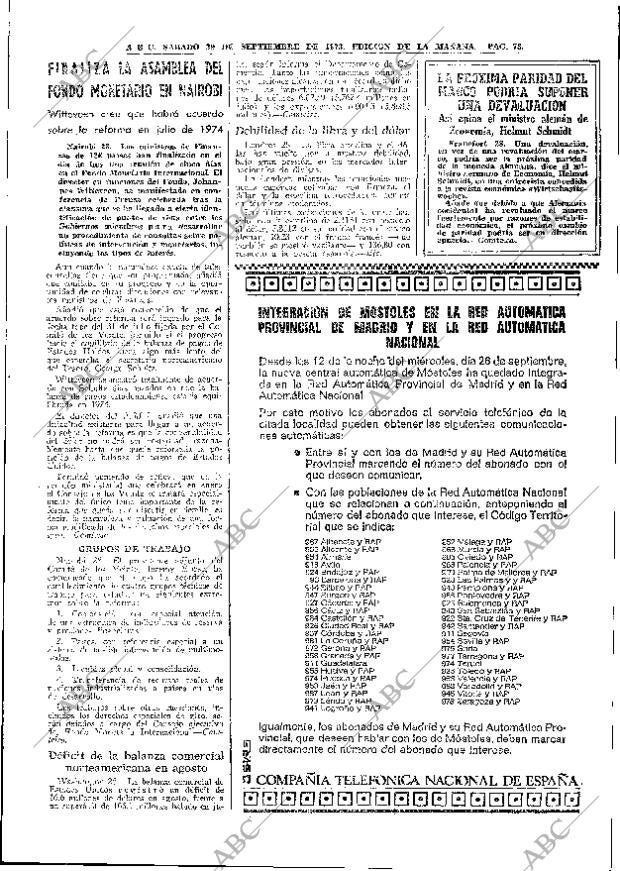 ABC MADRID 29-09-1973 página 73
