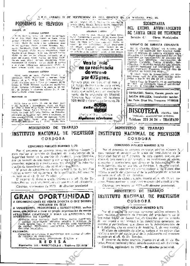 ABC MADRID 29-09-1973 página 99