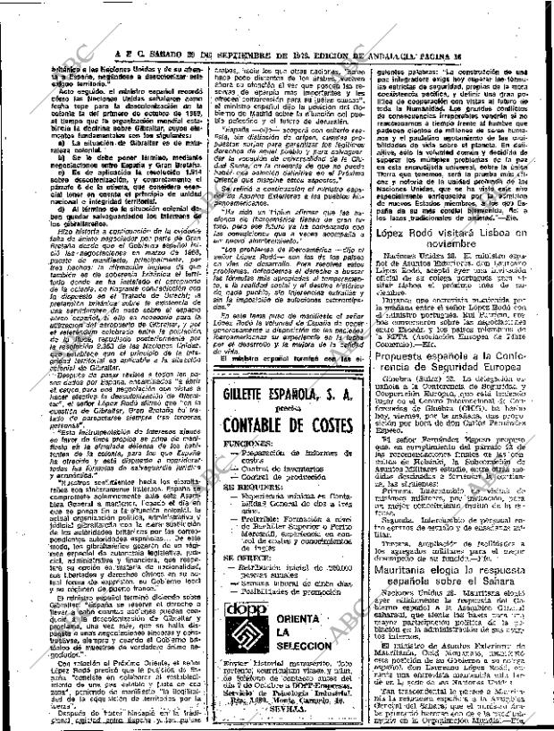 ABC SEVILLA 29-09-1973 página 16