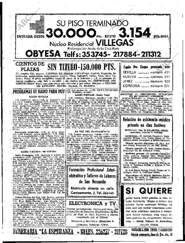 ABC SEVILLA 30-09-1973 página 61