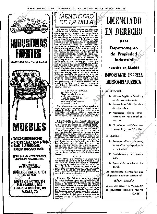 ABC MADRID 06-10-1973 página 58