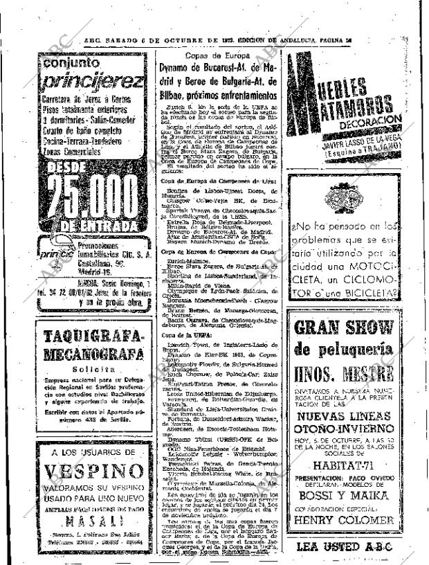 ABC SEVILLA 06-10-1973 página 56