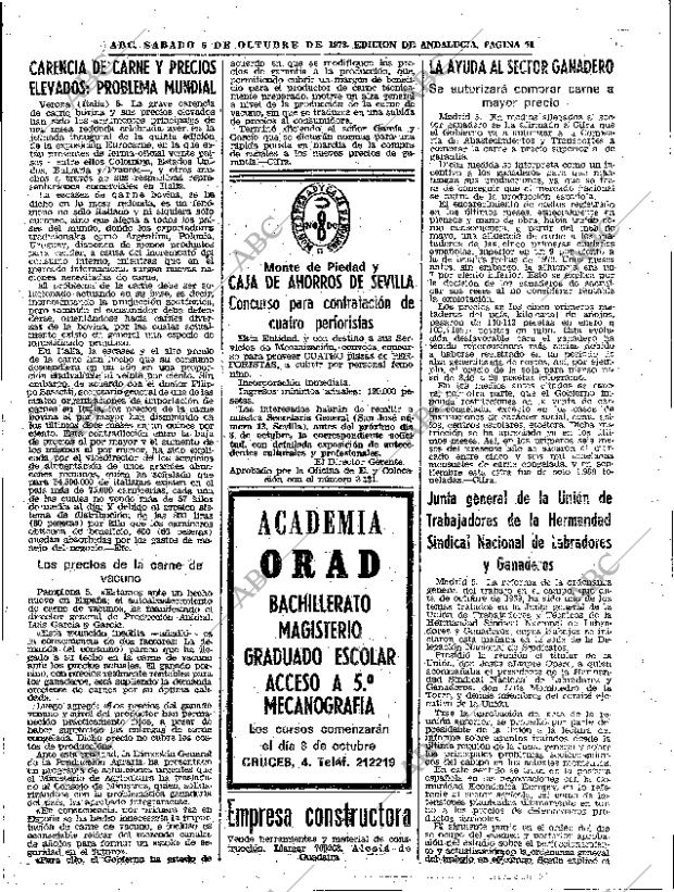 ABC SEVILLA 06-10-1973 página 71