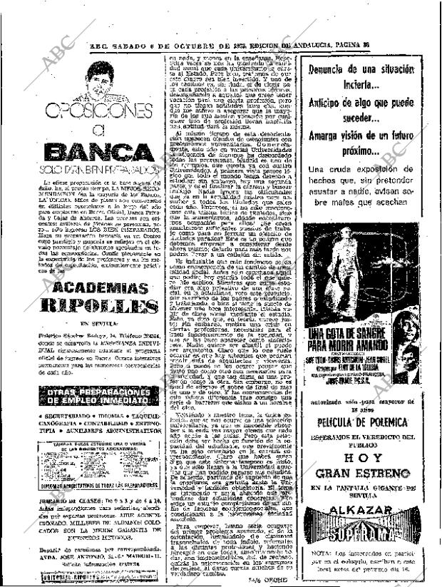 ABC SEVILLA 06-10-1973 página 86