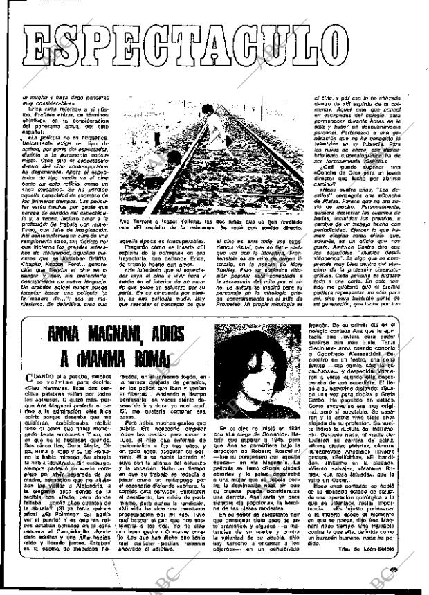 BLANCO Y NEGRO MADRID 06-10-1973 página 69