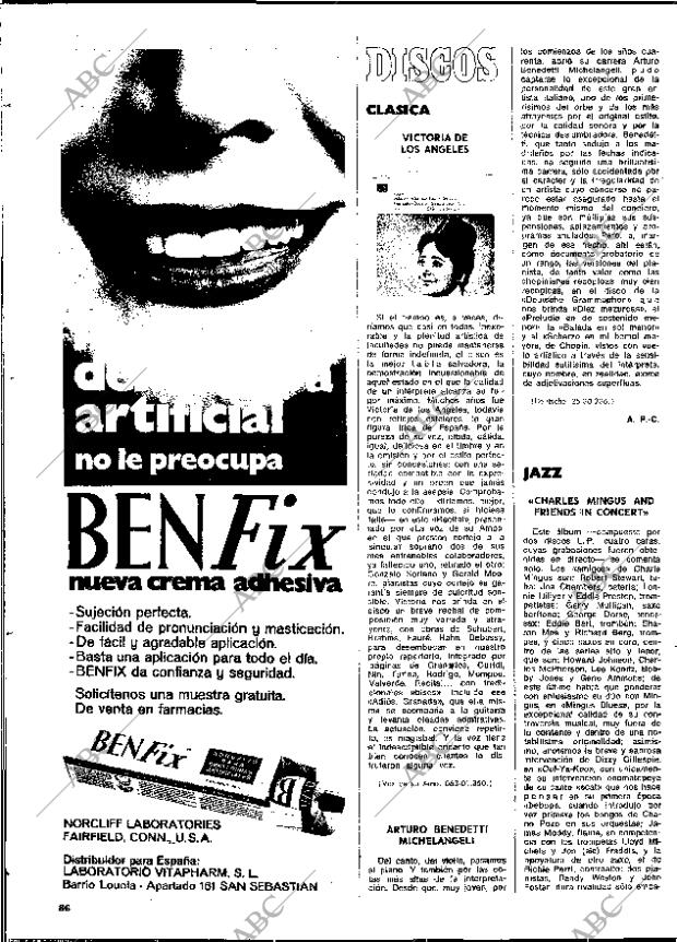 BLANCO Y NEGRO MADRID 06-10-1973 página 86