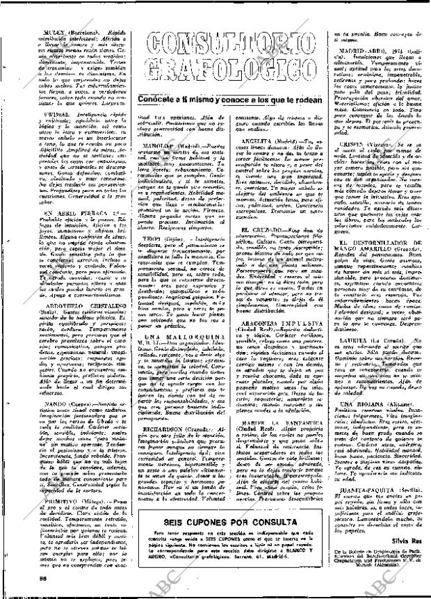 BLANCO Y NEGRO MADRID 06-10-1973 página 88