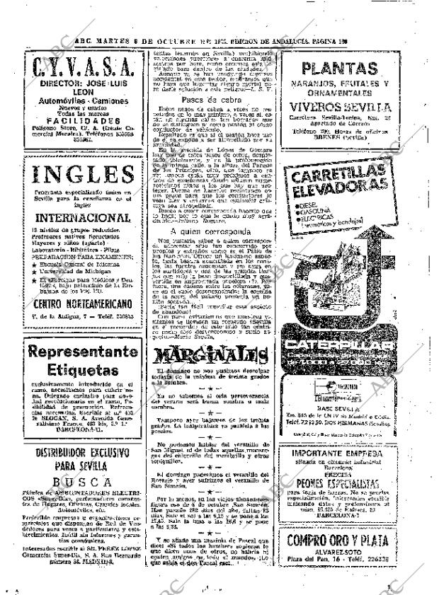 ABC SEVILLA 09-10-1973 página 100