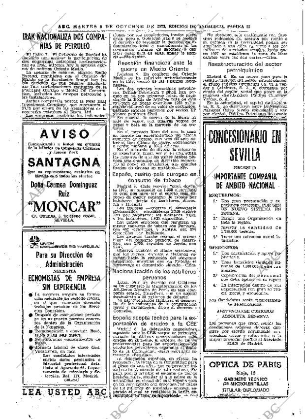 ABC SEVILLA 09-10-1973 página 93