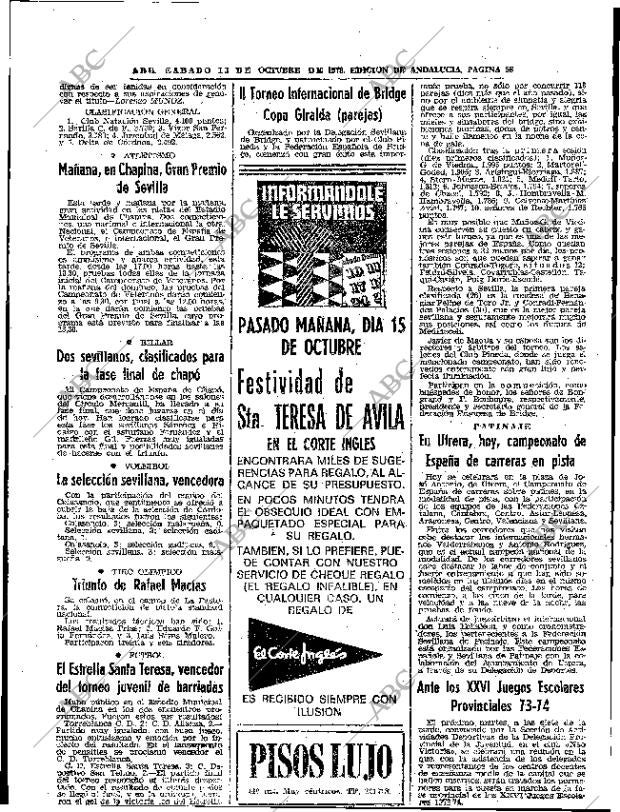 ABC SEVILLA 13-10-1973 página 58