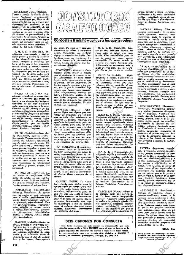 BLANCO Y NEGRO MADRID 13-10-1973 página 112