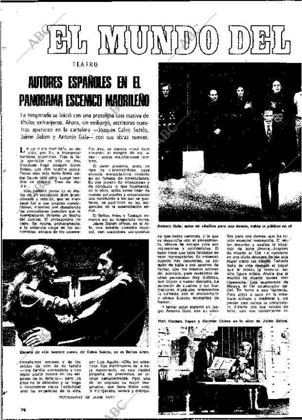 BLANCO Y NEGRO MADRID 13-10-1973 página 76