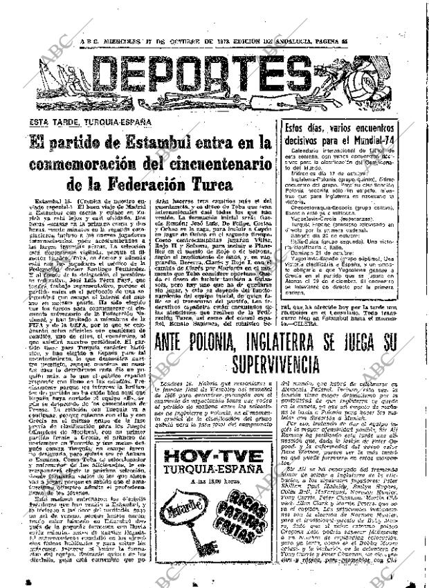 ABC SEVILLA 17-10-1973 página 55