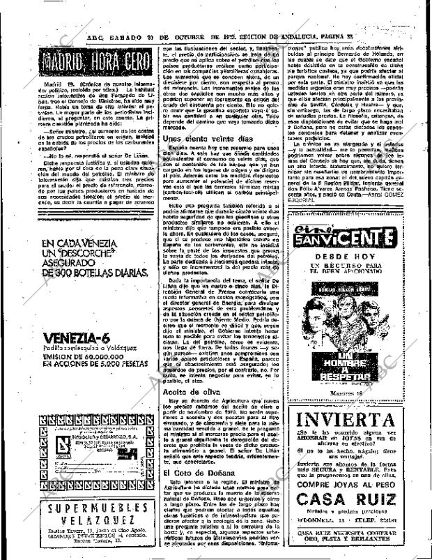 ABC SEVILLA 20-10-1973 página 22