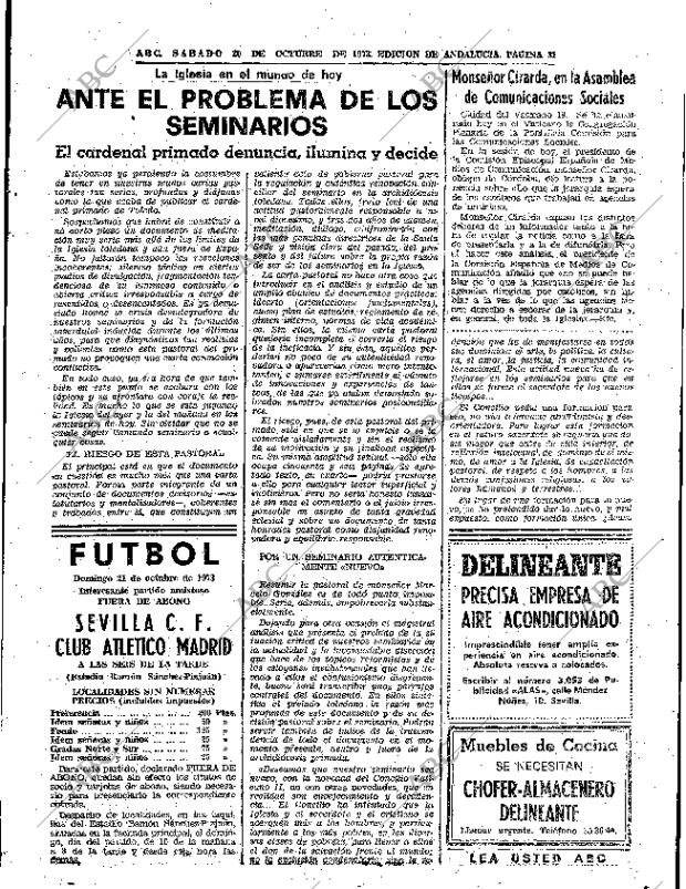 ABC SEVILLA 20-10-1973 página 31