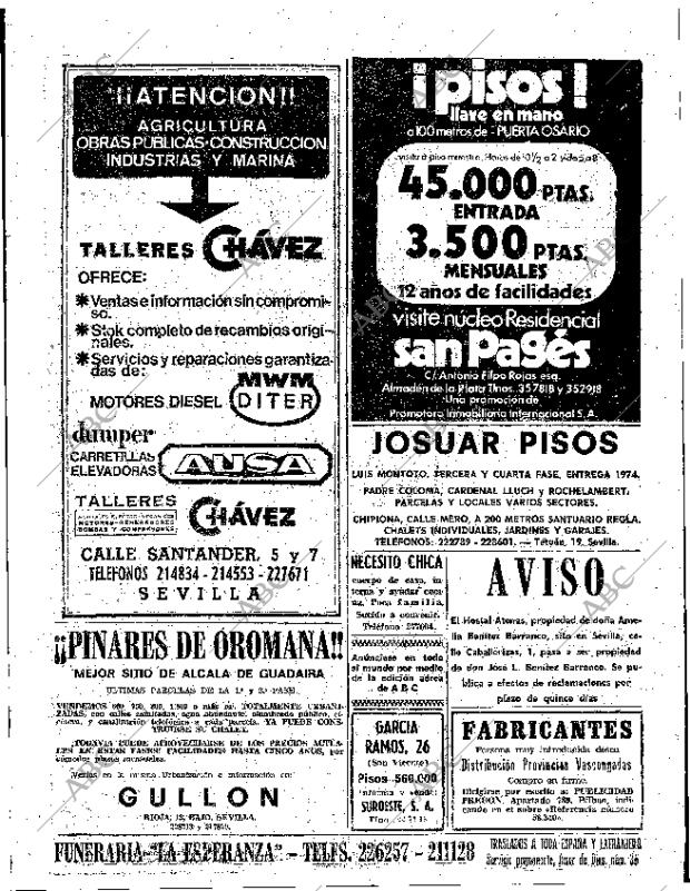 ABC SEVILLA 20-10-1973 página 99