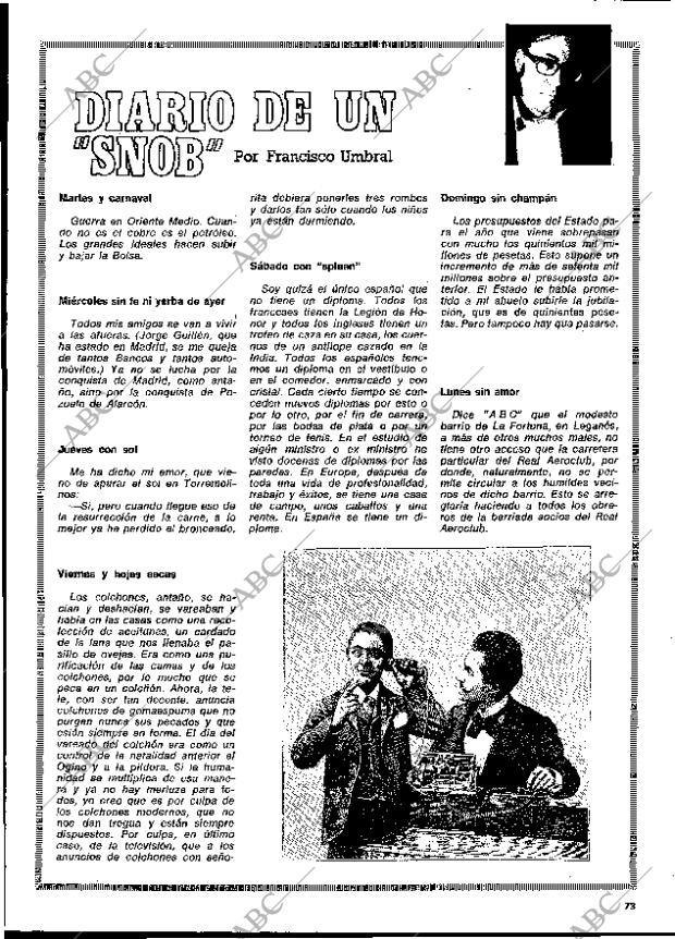 BLANCO Y NEGRO MADRID 20-10-1973 página 73