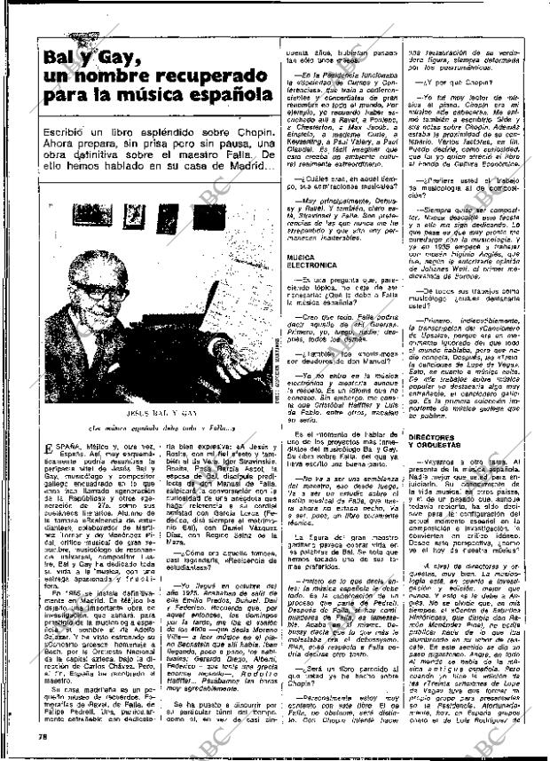 BLANCO Y NEGRO MADRID 20-10-1973 página 78